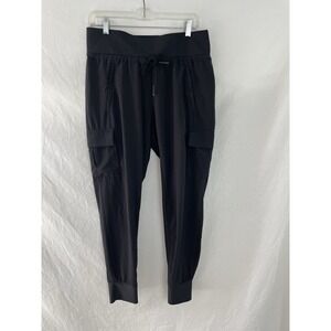 Athleta Pants Womens 8 Tapered Joggers Cargo Pockets Drawstring Elastic Waist